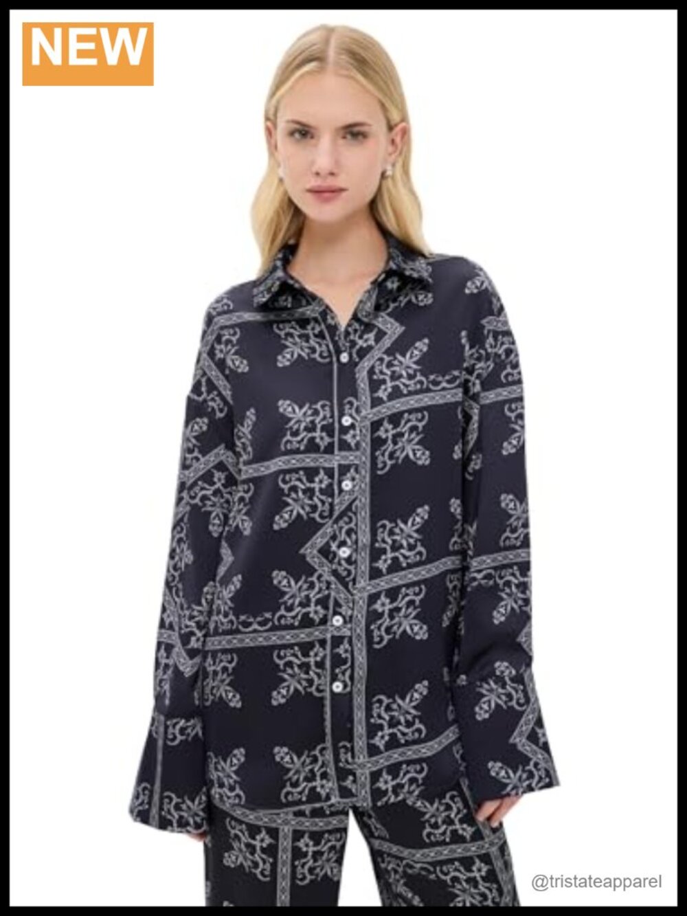 4TH+RECKLESS Women's Amira Satin Shirt